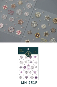 Detail of Mandala ethnic nail art stickers with geometric floral patterns and gold accents