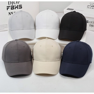 Group collection of breathable laser-cut mesh baseball caps in six classic neutral colors