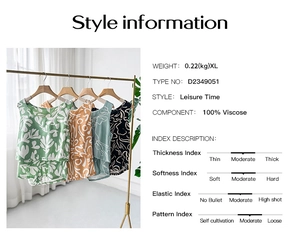 Guida alle taglie e dettagli materiale per completo estivo con canotta e pantaloncini