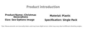 Detailed material specification and size guide for velvet glitter Christmas leaf inserts