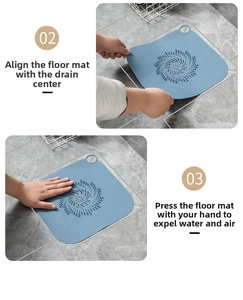 Filtro in silicone per lavello con passaggi per installazione copri scarico