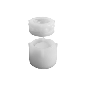 Cylindrical flower storage bowl silicone mold for DIY candle holders and resin crafts