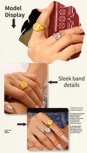 Detail view of 18K gold and silver stainless steel rings with star-set diamond patterns