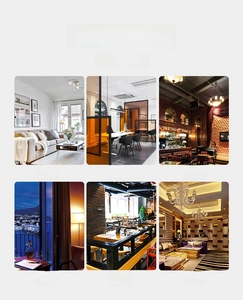 Golden stainless steel ashtray shown in various settings like lounges and bars