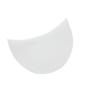 White crescent non-woven eyeshadow shields and eyelash extension patches for makeup
