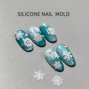 3D snowflake nail art silicone mold for DIY UV resin crystal butterfly accessories
