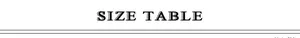 Size table header for women long sleeve flared jumpsuit with unit in centimeters