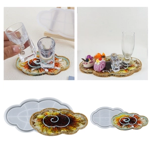 Cloud Shaped Silicone Mold For Resin Casting DIY Plate Jewelry Tray Coaster Candle Making Modern Home Decor