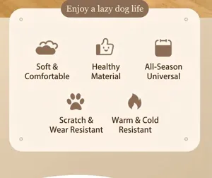 Detail showing soft healthy fabric durable and warm properties for large pet house