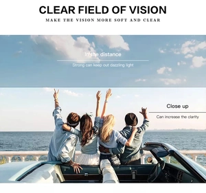 Outdoor scene showing people in a car under bright sun to show anti-glare lens clarity