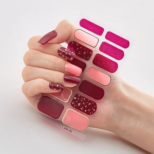 3D Abziehbare Full Wrap Nagelkunst Aufkleber Selbstklebende Harz Nagellack Streifen Maniküre Dekoration Für Damen Und Mädchen