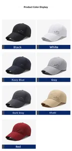 Multi-color catalog of breathable quick-dry outdoor caps with laser-cut ventilation holes