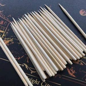 Natural wood scratch sticks for art crafts and nail care, 20-30 pieces bamboo tools