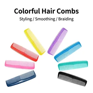 Mini Peine Para El Cabello Portátil De Plástico Con Dientes Finos Herramienta De Peinado Multicolor Para Viajes Y Uso Diario