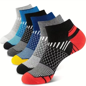 Unisex Breathable Sweat-Absorbing Short Sports Socks Running Basketball Outdoor Athletic Socks