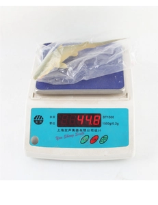 Detailed scale view of a pale yellow prehistoric fish toy weighing 44.8g for model sets
