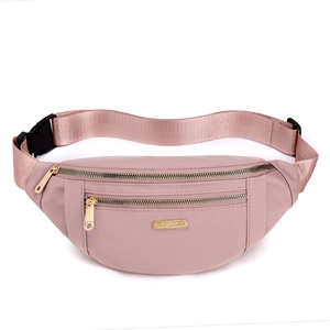 Women Fashion Nylon Waist Bag Lightweight Multi-Pocket Chest Belt Bag For Travel Outdoor Casual Crossbody Simple