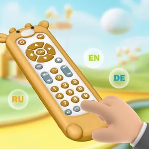 Pädagogisches Fernbedienung-Spielzeug im Giraffen-Design mit mehrsprachigen Lernmodi