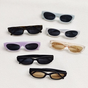 Vintage Cat Eye Sunglasses Retro Oval PC Frame UV400 Protection Fashion Eyewear For Men Women