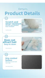 Detail view of durable cooling dog mat with scratch-resistant and anti-slip bottom fabric