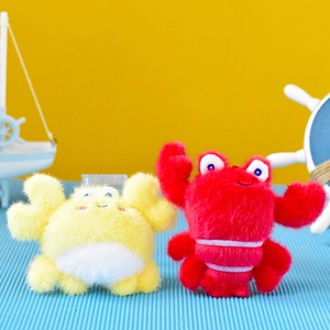 Cute Lobster Crab Plush Keychain Soft Stuffed Animal Bag Charm Sea Creature Toy Pendant Gift Accessory