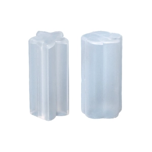 Star and flower cylinder silicone molds for minimalist DIY handmade scented candles