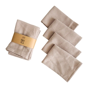 Serviettes de vaisselle en coton gaufré et torchons de cuisine absorbants lot