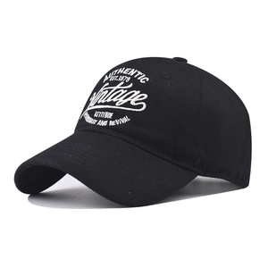Vintage Baseball Cap Cotton Letter Embroidery Authentic Retro Adjustable Outdoor Sun Hat For Men Women Casual Streetwear