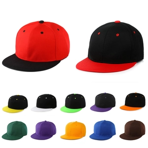 Cappello Snapback Poliestere Visiera Piatta Regolabile Stile Hip Hop Protezione Solare Aperto Colore Solido Contrasto Unisex Casual