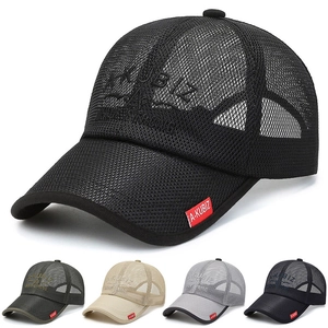 Mesh Baseball Cap Breathable Sun Protection Outdoor Casual Trucker Hat Adjustable Snapback Fashion Sports For Men