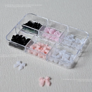 Bow Nail Art Decorations Plastic Butterfly Knot Manicure Accessories Sweet Style 3D Nail Charms For Women DIY Nail Art