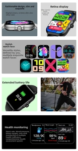 Detailed 6.5mm ultra-slim zinc alloy case and retina screen display of the smart watch