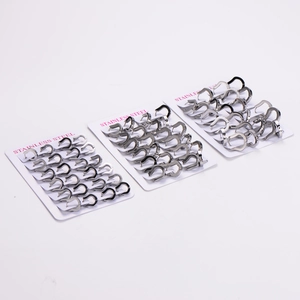 Set multipli di orecchini a cerchio in argento acciaio inossidabile 304 su schede
