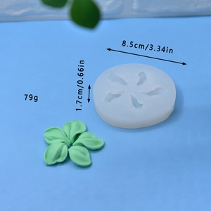 Silikon Backform Maße 8,5 cm Durchmesser mit 1,7 cm Höhe und Blütenblatt Struktur