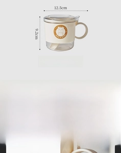 Single-compartment cream seasoning box with bear logo and spoon, size 12.5cm x 9.2cm
