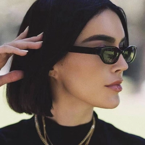 Retro Cat Eye Sunglasses For Women Vintage Oval Frame PC Material UV400 Protection Fashion Outdoor Travel Eyewear Candy