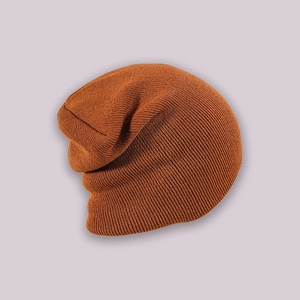 Slouchy Beanie Knitted Hat Warm Winter Solid Color Acrylic Ribbed Soft Skull Cap For Men Women Outdoor Casual Headwear