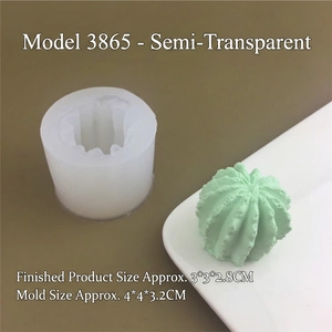 Succulent cactus silicone mold for handmade scented candles and gypsum ornaments
