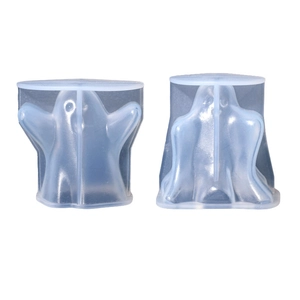 Lot de moules en silicone en forme de fantôme d'Halloween pour bougies et chocolat