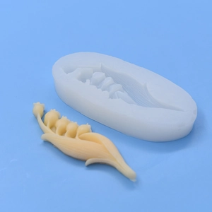 3D Lily of the Valley flower silicone mold for DIY cake fondant and chocolate making