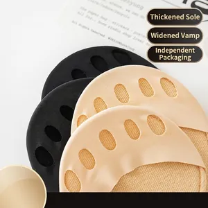 Damen Zehentrenner Vorfußpolster Rutschfeste Halbsocken Atmungsaktive Nylon Topper Für High Heels