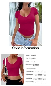 Detail chart of casual crewneck tank top showing fabric weight and material composition