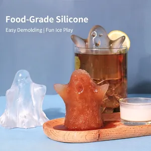 Moule à glaçons fantôme en silicone de qualité alimentaire pour café et chocolat