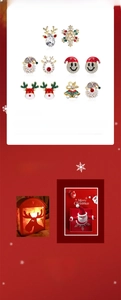 Detailed close-up of 10-piece Christmas stud earrings set featuring festive enamel motifs