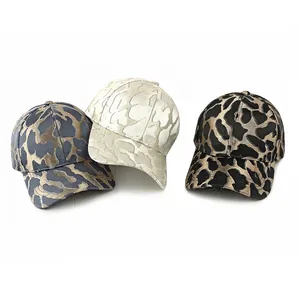 Jacquard leopard print baseball caps in grey, cream and black gold stylish patterns