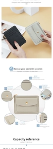 Detail view showing internal card slots and high-quality hardware of the minimalist wallet