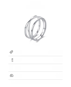 Détail macro de la bague en argent 925 montrant les lignes croisées et le poinçon de titre