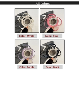 Creative washing machine shaped handbag in white, pink, purple, and black PU leather
