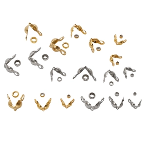 Golden and silver stainless steel jewelry findings kit for DIY bracelet making