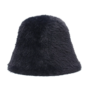 Cappello Alla Pescatora In Peluche Invernale Da Donna Pelliccia Sintetica Caldo Antivento Spesso Morbido Tinta Unita Moda Coreana Elegante